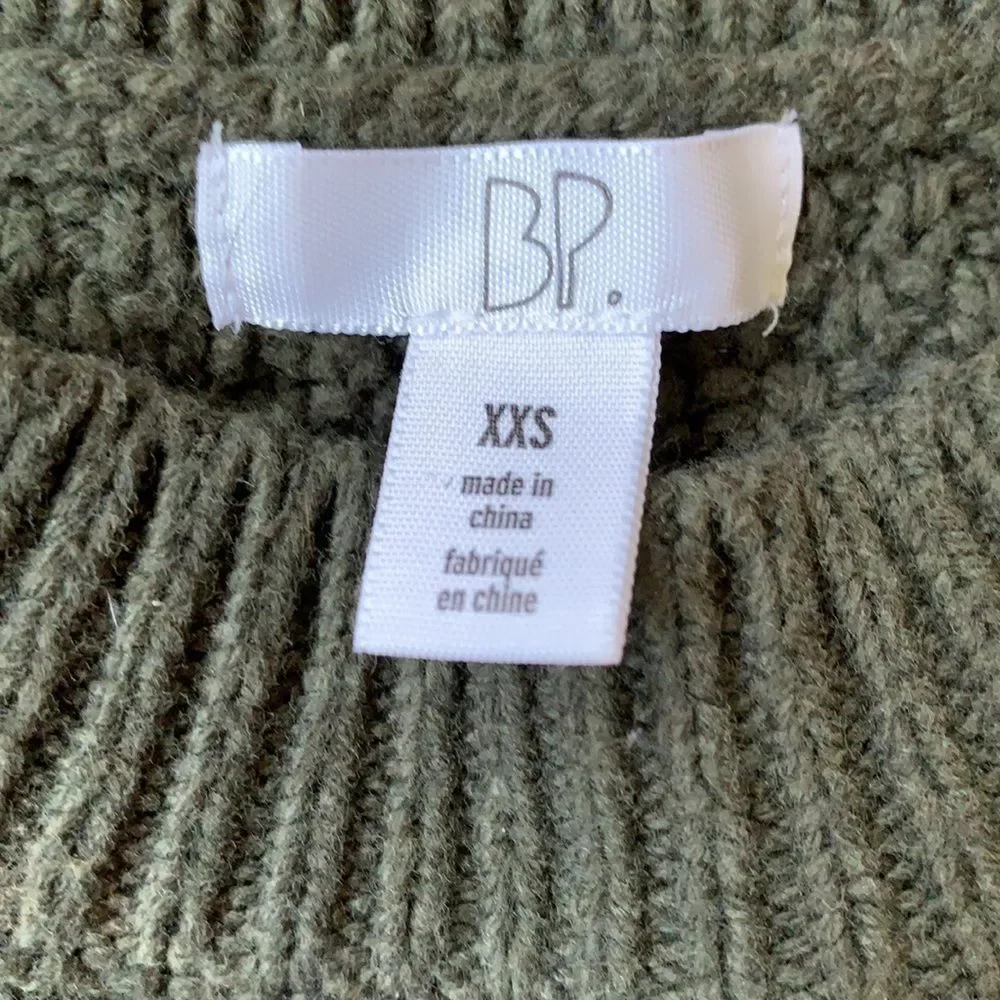 BP Nordstrom Chunky Cable Knit Cropped Sweater XXS